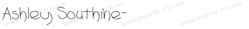 Ashley Southine字体转换